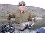 Vince shows off his 13 pound bull...